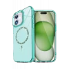 Newface Apple iPhone 12 Live Diamond Magsafe Kapak - Yeşil