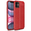 Newface Apple iPhone 12 Mini Kılıf Auto Focus Kapak - Kırmızı