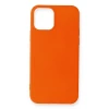 Newface Apple iPhone 12 Mini Kılıf First Silikon - Turuncu
