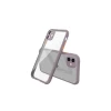 Newface Apple iPhone 12 Mini Kılıf Miami Şeffaf Silikon - Açık Mor