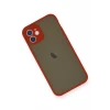Newface Apple iPhone 12 Mini Kılıf Montreal Silikon Kapak - Kırmızı