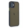 Newface Apple iPhone 12 Mini Kılıf Montreal Silikon Kapak - Lacivert