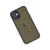 Newface Apple iPhone 12 Mini Kılıf Montreal Silikon Kapak - Lacivert