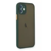 Newface Apple iPhone 12 Mini Kılıf Montreal Silikon Kapak - Yeşil