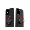 Newface Apple iPhone 12 Mini Kılıf Range Yüzüklü Silikon - Mavi