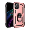 Newface Apple iPhone 12 Mini Kılıf Sofya Yüzüklü Silikon Kapak - Rose