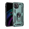 Newface Apple iPhone 12 Mini Kılıf Sofya Yüzüklü Silikon Kapak - Yeşil