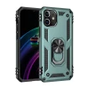 Newface Apple iPhone 12 Mini Kılıf Sofya Yüzüklü Silikon Kapak - Yeşil
