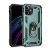 Newface Apple iPhone 12 Mini Kılıf Sofya Yüzüklü Silikon Kapak - Yeşil