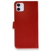 Newface Apple iPhone 12 Mini Kılıf Trend S Plus Kapaklı Kılıf - Kırmızı