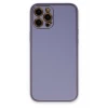 Newface Apple iPhone 12 Pro Kılıf Coco Deri Silikon Kapak - Açık Lila