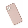 Newface Apple iPhone 12 Pro Kılıf Coco Deri Silikon Kapak - Pembe
