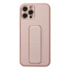 Newface Apple iPhone 12 Pro Kılıf Coco Deri Standlı Kapak - Pembe