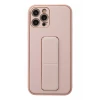 Newface Apple iPhone 12 Pro Kılıf Coco Deri Standlı Kapak - Pembe
