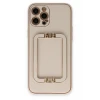 Newface Apple iPhone 12 Pro Kılıf Coco Elit Kapak - Gold