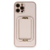 Newface Apple iPhone 12 Pro Kılıf Coco Elit Kapak - Pudra