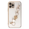 Newface Apple iPhone 12 Pro Kılıf Esila Silikon - Beyaz