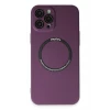 Newface Apple iPhone 12 Pro Kılıf Jack Magneticsafe Lens Silikon - Mürdüm