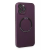 Newface Apple iPhone 12 Pro Kılıf Jack Magneticsafe Lens Silikon - Mürdüm