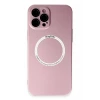 Newface Apple iPhone 12 Pro Kılıf Jack Magneticsafe Lens Silikon - Rose Gold