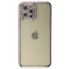 Newface Apple iPhone 12 Pro Kılıf Joke Taşlı Silikon - Mor