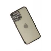Newface Apple iPhone 12 Pro Kılıf Joke Taşlı Silikon - Siyah