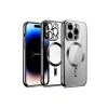 Newface Apple iPhone 12 Pro Kılıf Kross Magneticsafe Kapak - Gümüş