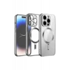 Newface Apple iPhone 12 Pro Kılıf Kross Magneticsafe Kapak - Titan Gri