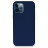 Newface Apple iPhone 12 Pro Kılıf Lansman Legant Silikon - Lacivert