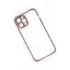 Newface Apple iPhone 12 Pro Kılıf Miami Şeffaf Silikon - Açık Mor