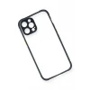 Newface Apple iPhone 12 Pro Kılıf Miami Şeffaf Silikon - Lacivert