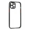 Newface Apple iPhone 12 Pro Kılıf Miami Şeffaf Silikon - Siyah