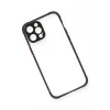 Newface Apple iPhone 12 Pro Kılıf Miami Şeffaf Silikon - Siyah