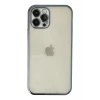 Newface Apple iPhone 12 Pro Kılıf Razer Lensli Silikon - Lacivert