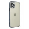 Newface Apple iPhone 12 Pro Kılıf Razer Lensli Silikon - Lacivert