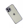 Newface Apple iPhone 12 Pro Kılıf Razer Lensli Silikon - Mor