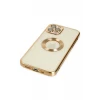 Newface Apple iPhone 12 Pro Kılıf Slot Silikon - Gold