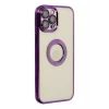 Newface Apple iPhone 12 Pro Kılıf Slot Silikon - Mor