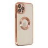 Newface Apple iPhone 12 Pro Kılıf Slot Silikon - Rose Gold