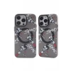 Newface Apple iPhone 12 Pro Max Kılıf Apollo Magneticsafe Desenli Kapak - Apollo Siyah - 3