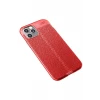 Newface Apple iPhone 12 Pro Max Kılıf Auto Focus Kapak - Kırmızı