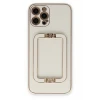 Newface Apple iPhone 12 Pro Max Kılıf Coco Elit Kapak - Beyaz