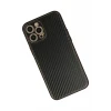 Newface Apple iPhone 12 Pro Max Kılıf Coco Karbon Silikon - Siyah