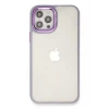 Newface Apple iPhone 12 Pro Max Kılıf Dora Kapak - Lila