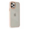 Newface Apple iPhone 12 Pro Max Kılıf Dora Kapak - Pudra