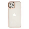 Newface Apple iPhone 12 Pro Max Kılıf Dora Kapak - Pudra