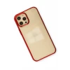 Newface Apple iPhone 12 Pro Max Kılıf Element Silikon - Kırmızı