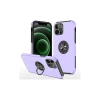 Newface Apple iPhone 12 Pro Max Kılıf Elit Yüzüklü Kapak - Mor