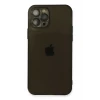 Newface Apple iPhone 12 Pro Max Kılıf Fly Lens Silikon - Siyah