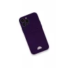Newface Apple iPhone 12 Pro Max Kılıf Kelvin Kartvizitli Silikon - Derin Mor
